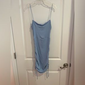 New Windsor Ruched Chambray Dress with tags